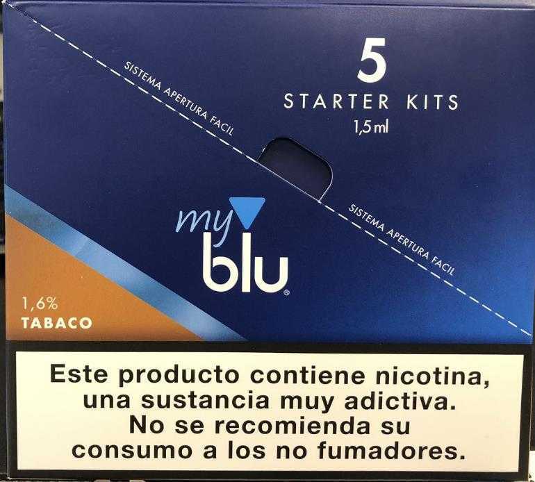My Blu Vape Pen Starter Kit SABOR TABACO CÁPSULAS DE VAPEO 5 (1.5ml)